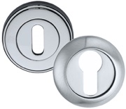 Polished Chrome Keyhole Covers