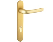 Mila ProLinea Lever/Lever Door Handles, 220mm Backplate - 92mm C/C Euro Lock, Anodised Gold (F3) Finish - 050303 (sold in pairs)