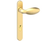 Mila ProLinea Lever/Pad Door Handles, 220mm Backplate - 92mm C/C Euro Lock, Anodised Gold (F3) Finish - 050313 (sold in pairs)