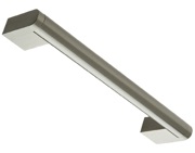 Hafele Boston Hollow Tube Bar Cupboard Pull Handles (128mm - 509mm c/c), Brushed Stainless Steel - 115.69.002