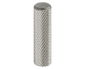 Hafele Graf Cylindrical Cabinet Knob (33mm x 10mm), Inox (Stainless Steel) - 132.19.100