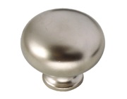 Hafele Oriel Cupboard Door Knob (32mm Diameter), Matt Nickel, Brushed Satin Nickel OR Polished Chrome - 134.02.600