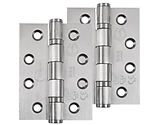 Frisco Eclipse Grade 13 - 4 Inch Stainless Steel Ball Bearing Hinge, Satin Stainless Steel - 14854 (sold in pairs)