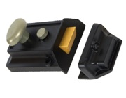From The Anvil Traditional Night Latch (60mm Backset), Black Case - 18344