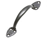 Kirkpatrick Smooth Black Malleable Iron Pull Handle (Various Sizes) - AB1883