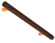 Hafele Tilaa Bar Cupboard Pull Handle (160mm c/c), Smoked Oak/Copper Wood - 193.18.426