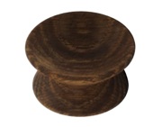 Hafele Yoyo Wooden Cupboard Knob (56mm Diameter), Smoked Oak - 195.79.421