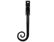 From The Anvil Left Or Right Handed Deluxe Monkeytail Locking Espagnolette Window Fastener, Black - 20451