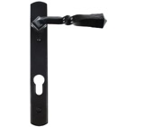 From The Anvil Narrow Lever Espagnolette Unsprung Door Handles (92mm C/C), Black - 33119 (sold in pairs)