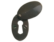 From The Anvil Standard Profile Blacksmith Oval Escutcheon & Cover, Beeswax - 33232