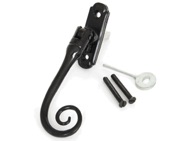 From The Anvil Left Or Right Handed Monkeytail Espagnolette Window Fasteners, Black - 33287