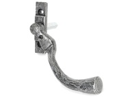 From The Anvil Large Left Or Right Handed Peardrop Locking Espagnolette Window Fastener, Pewter - 33344