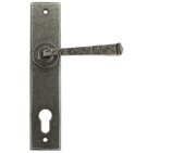 From The Anvil Avon Lever Espagnolette Un-Sprung Door Handles (92mm C/C), Pewter - 33704 (sold in pairs)