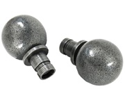 From The Anvil Ball Curtain Finial, Pewter - 33734 (Sold in pairs)