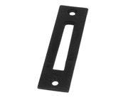 From The Anvil Window Fastener Mortice Plate (77mm x 20mm), Black - 33838