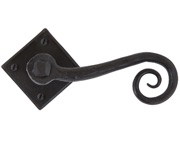 From The Anvil Monkeytail Unsprung Door Handles On Diamond Rosette, Beeswax - 33848 (sold in pairs)