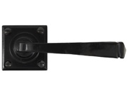 From The Anvil Avon Lever On Rose Sprung Door Handles, Black - 33873/S (sold in pairs)