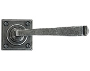 From The Anvil Avon Lever On Rose Sprung Door Handles, Pewter - 33874/S (sold in pairs)