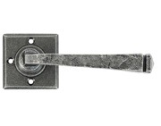 From The Anvil Avon Lever On Rose Unsprung Door Handles, Pewter - 33874 (sold in pairs)
