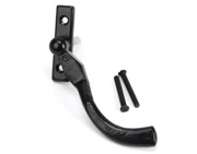 From The Anvil Small Left Or Right Handed Peardrop Locking Espagnolette Window Fastener, Black - 33976