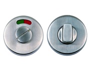 Excel Hardware Slimline Bathroom Turn & Release With Indicator, Satin Stainless Steel - 3712A