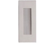 Excel Square Corner Oblong Flush Pull (Square Inner), Polished Stainless Steel - 3811
