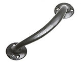 Kirkpatrick Smooth Black Malleable Iron Pull Handle (Various Sizes) - AB4013