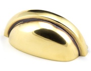 From The Anvil Regency Concealed Drawer Pull (75mm C/C), Aged Brass - 45405