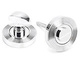 From The Anvil Round Beehive Bathroom Thumbturn, Polished Chrome - 45737
