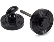 From The Anvil Round Beehive Bathroom Thumbturn, Black - 45745
