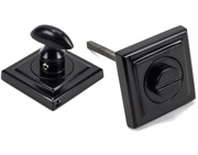 From The Anvil Square Bathroom Thumbturn, Black - 45746