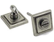 From The Anvil Square Bathroom Thumbturn, Pewter - 45754