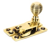From The Anvil Beehive Sash Hook Fastener (64mm x 19mm), Aged Brass - 45936