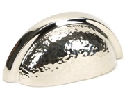 From The Anvil Hammered Regency Concealed Drawer Pull (75mm C/C), Polished Nickel - 46042