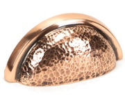 From The Anvil Hammered Regency Concealed Drawer Pull (75mm C/C), Polished Bronze - 46045