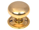 From The Anvil Mushroom Small (49mm) Mortice/Rim Knob Set, Aged Brass - 46681 (sold in pairs)