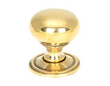 From The Anvil Mushroom Cupboard Knob (32mm Or 38mm), Aged Brass - 46723