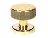 From The Anvil Brompton Art Deco Rose Mortice/Rim Knob Set, Aged Brass - 46775 (sold in pairs)