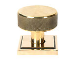From The Anvil Brompton Square Rose Mortice/Rim Knob Set, Aged Brass - 46777 (sold in pairs)