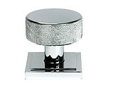 From The Anvil Brompton Square Rose Mortice/Rim Knob Set, Polished Chrome - 46781 (sold in pairs)