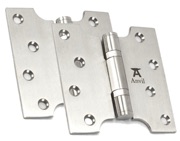 From The Anvil 4 Inch Parliament Hinges, Satin Stainless Steel - 49566 (sold in pairs) 