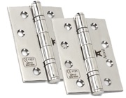 From The Anvil 4 Inch Ball Bearing Butt Hinges, Polished Stainless Steel - 49574 (sold in pairs) 