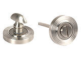 From The Anvil Round Beehive Round Bathroom Thumbturn, Satin Marine Stainless Steel - 49858