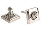 From The Anvil Square Bathroom Thumbturn, Satin Marine Stainless Steel - 49859