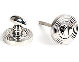 From The Anvil Round Beehive Round Bathroom Thumbturn, Polished Marine Stainless Steel - 49862