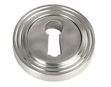From The Anvil Standard Profile Beehive Round Escutcheon, Satin Marine Stainless Steel - 49866