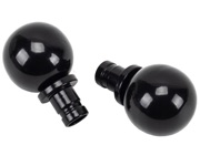 From The Anvil Ball Curtain Finial, Black - 49899 (Sold in pairs)
