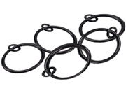 From The Anvil Curtain Ring, Black - 49910