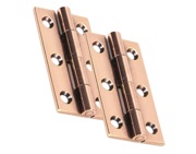 From The Anvil 2 Inch Cabinet Hinges, Polished Bronze - 49922 (sold in pairs) 