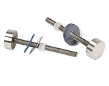 From The Anvil 100mm Bolt Fixings For T Bar, Satin Stainless Steel - 50271 (sold in pairs)